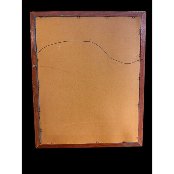 VTG 80s Tale of Peter Rabbit BIG Framed Wood Poster Nursery Mouse Wall Decor - Picture 2 of 9